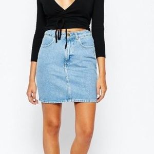 Vintage American Apparel High Waisted Denim Mini Skirt
